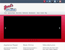 Tablet Screenshot of gordsappliance.com